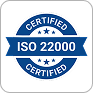 ISO 22000 certification badge