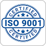 ISO 9001 certification badge