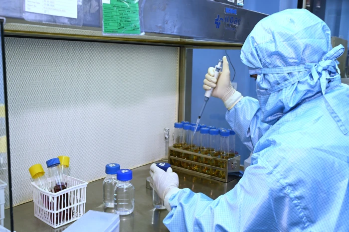 Quality testing at Makin Laboratories